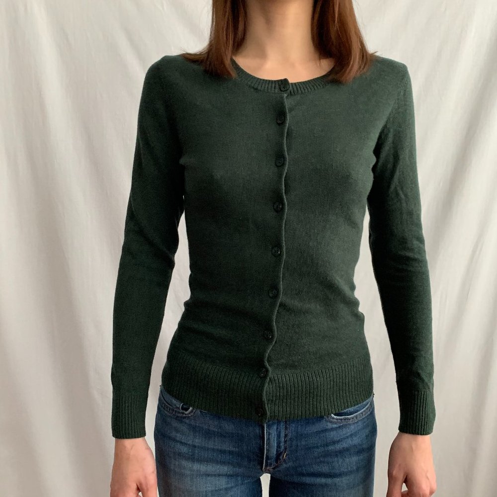 Hunter Green GAP Lightweight Cardigan